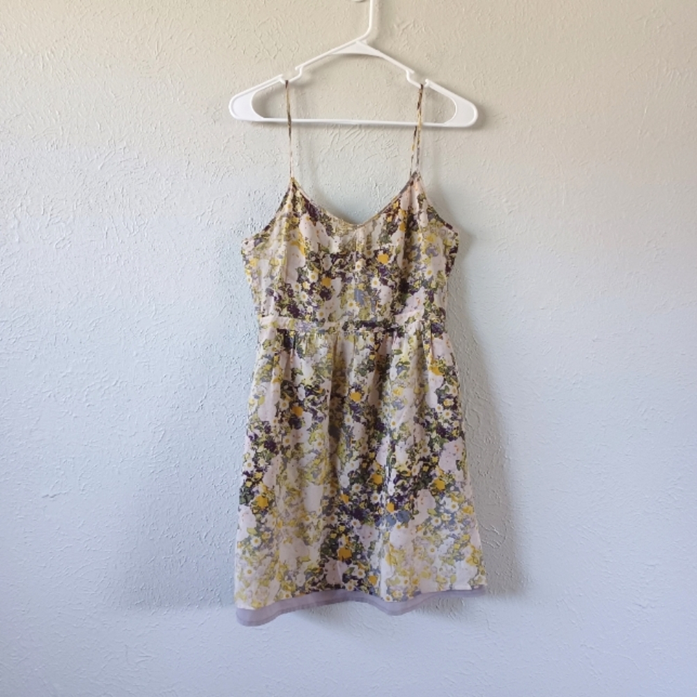 Madewell Sungarden Floral Spaghetti Strap Dress